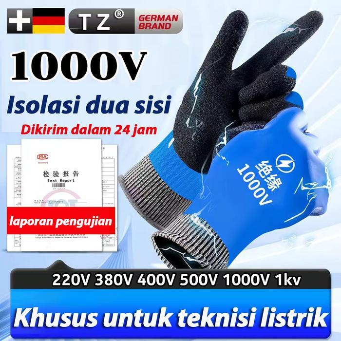 [COD] Sarung Tangan Isolasi 1000V Sarung Tangan Anti Sengatan Listrik 1000V Sarung Tangan Sarung