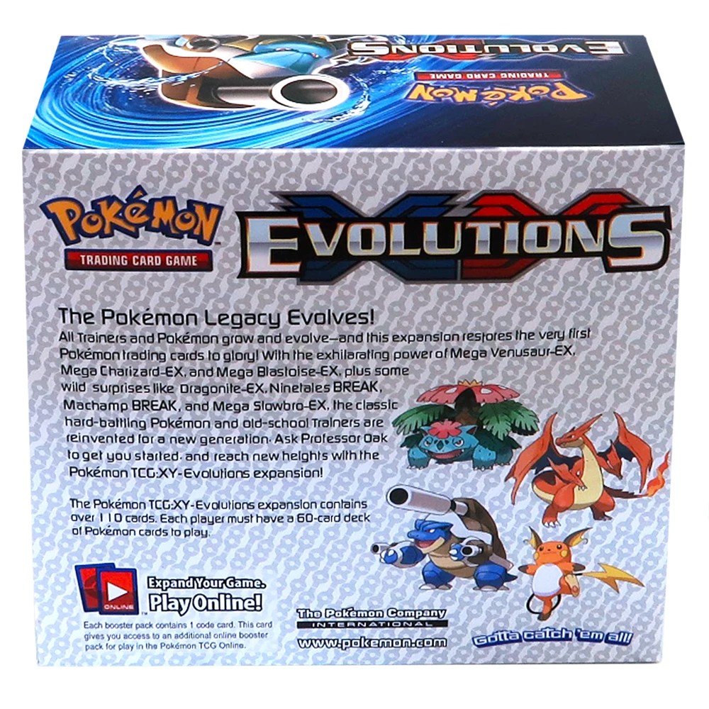 324Pcs Pokemon Cards TCG: Sun & Moon XY Evolutions Booster Box Collectible Trading Pokemon Cards