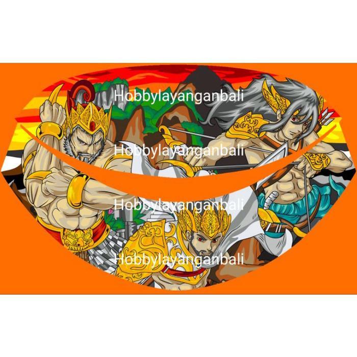 sampul kain layangan gapangan pegon ceper sawangan motif digital print 2
