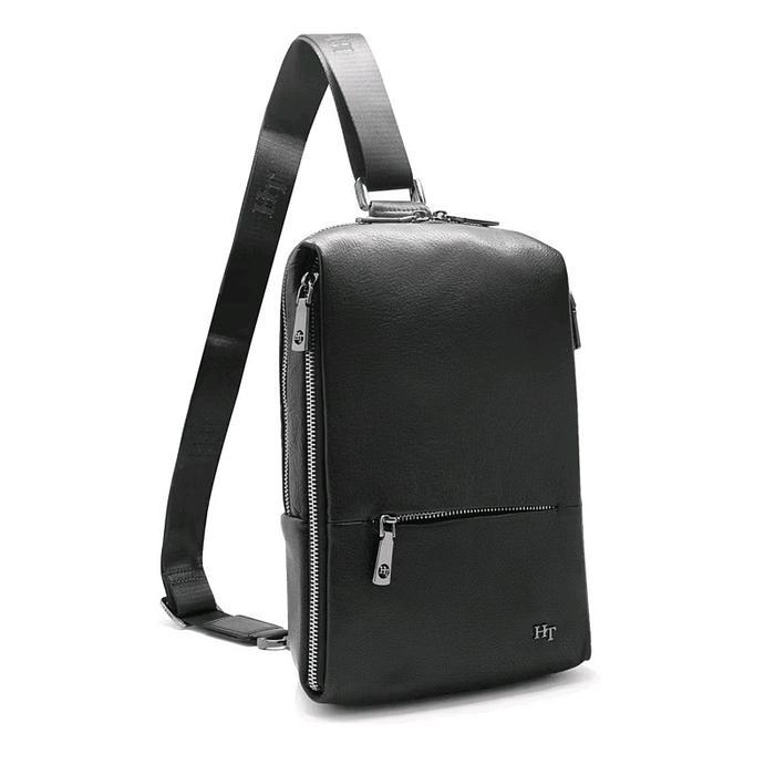 SIAPKIRIM Hugo Thorch - Sling Bag Pria Kulit - Esquire READY STOCK