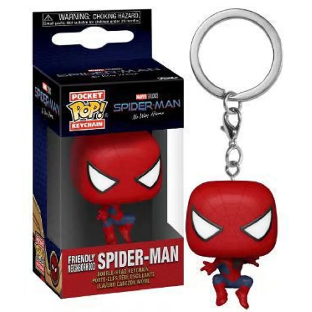 New SPIDER MAN Pocket Keychain Iron Spider Key Rings Peter Parker Key Pendant Toys Figure Keyrings