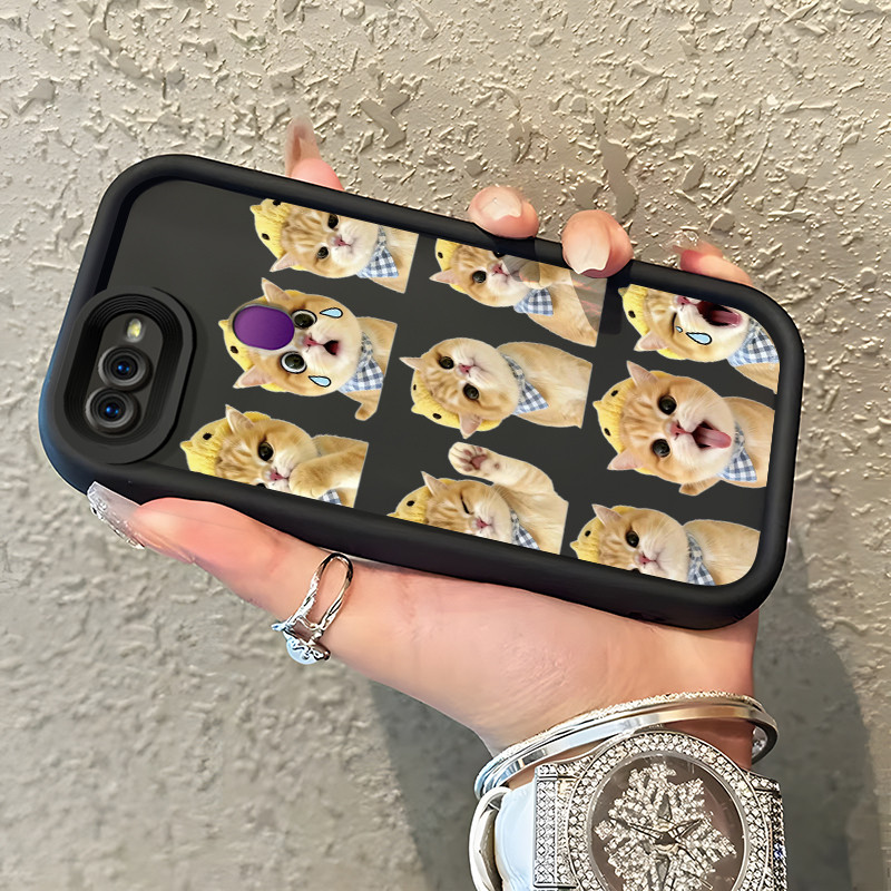 Casing Hp OPPO F9 F9 Pro A7x Realme 2 Pro Realme U1 Case Casing HP Foto kucing sapi yang lucu Pola k