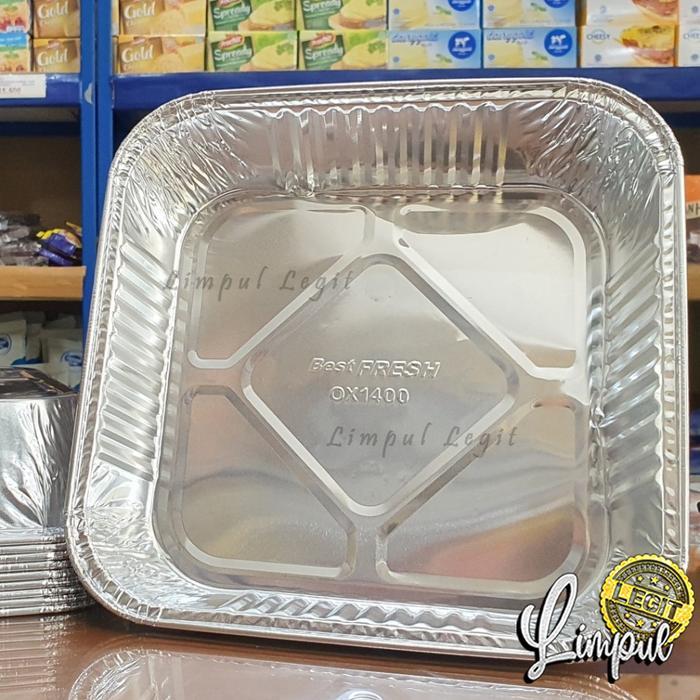 New Aluminium Foil Cup OX1400 Alumunium Foil Tray OX 1400 Macaroni Schotel Klapertart Spaghetti Bolu