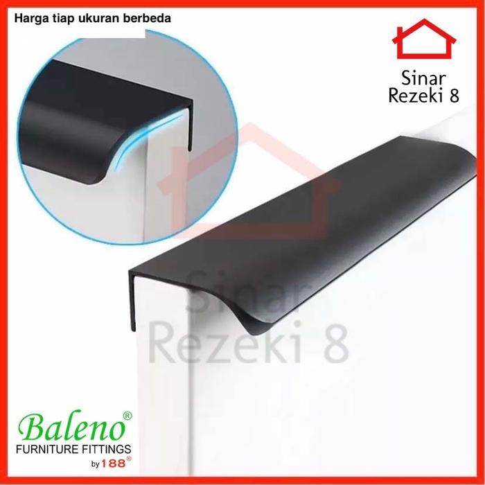 Tarikan 6603-160 BLACK Hitam Handle Laci Pintu Lemari Minimalis Dapur .