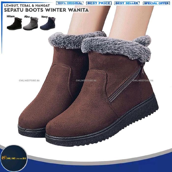 Laviola - Sepatu Winter Wanita / Sepatu Boot Winter Wanita - Sepatu Winter Musim Dingin Wanita