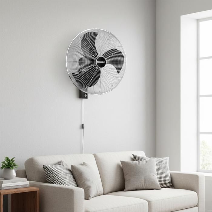 VYN Krisbow Kipas Angin Dinding 50 Watt 20 Inch - Hitam Wall Fan Kipas Tembok Fan Dinding