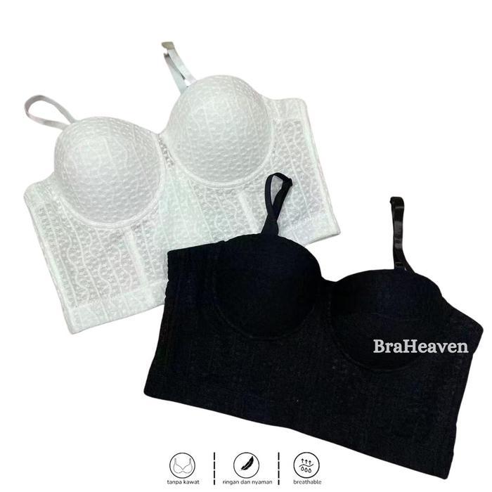 Bustier Top Sexy Lingerie Bustier Set Sexy Corset Bra Wanita