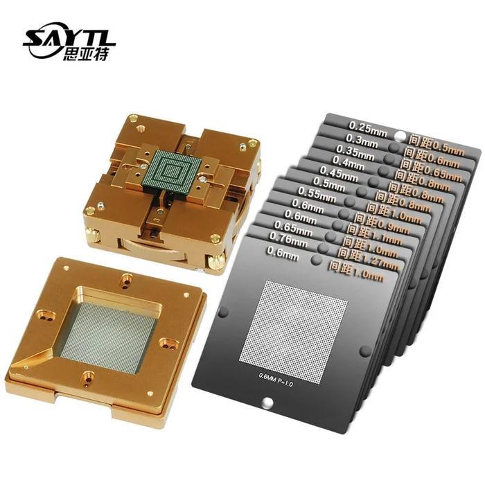 . Universal Adjustable Bga Stencil Holder With 12Pcs Bga Reballing -