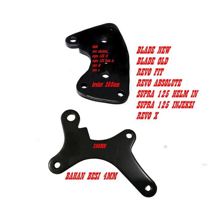 FREE ONGKIR DUDUKAN BREKET CAKRAM/DISC/PIRINGAN 260MM 300MM BLADE NEW OLD REVO FIT ABSOLUTE SUPRA