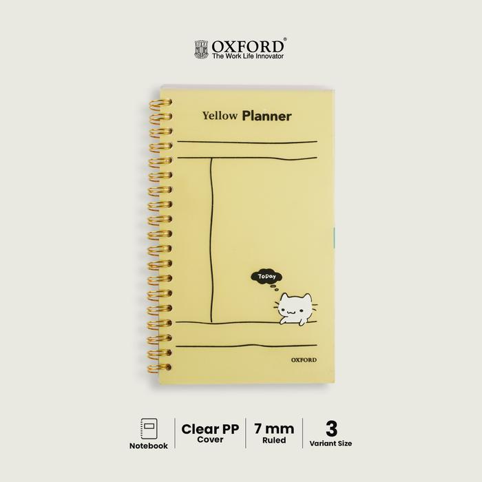 Oxford Notebook Spiral B5/A5/Mini Hardcover Transparan Notebook Catatan Notebook Agenda Planner
