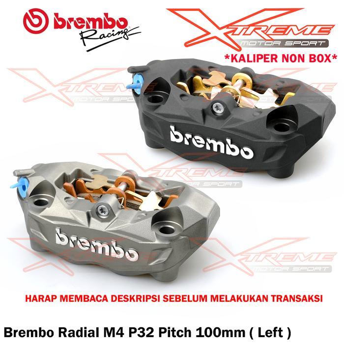 Kaliper Brembo Radial M4 P32 100Mm Kanan / Kiri Original Italy Brembo Universal