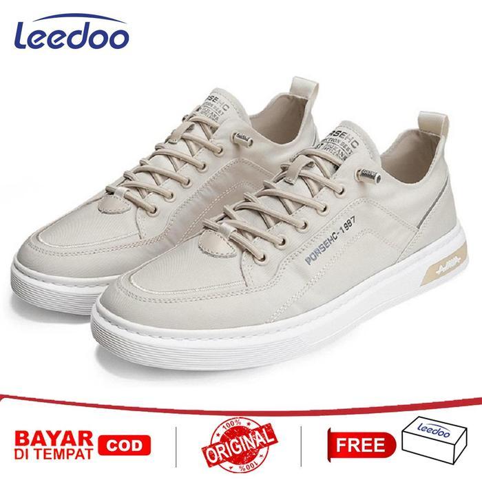 Leedoo Sepatu Sneakers Pria Sepatu Formal Running Shoes Sepatu Tali Pria Casual Sepatu MC116