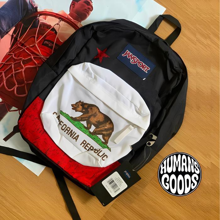 [100% REALPICT] - TAS JANSPORT REPUBLIC OF CALIFORNIA ORIGINAL - BACKPACK SUPERBREAK - TAS SEKOLAH -