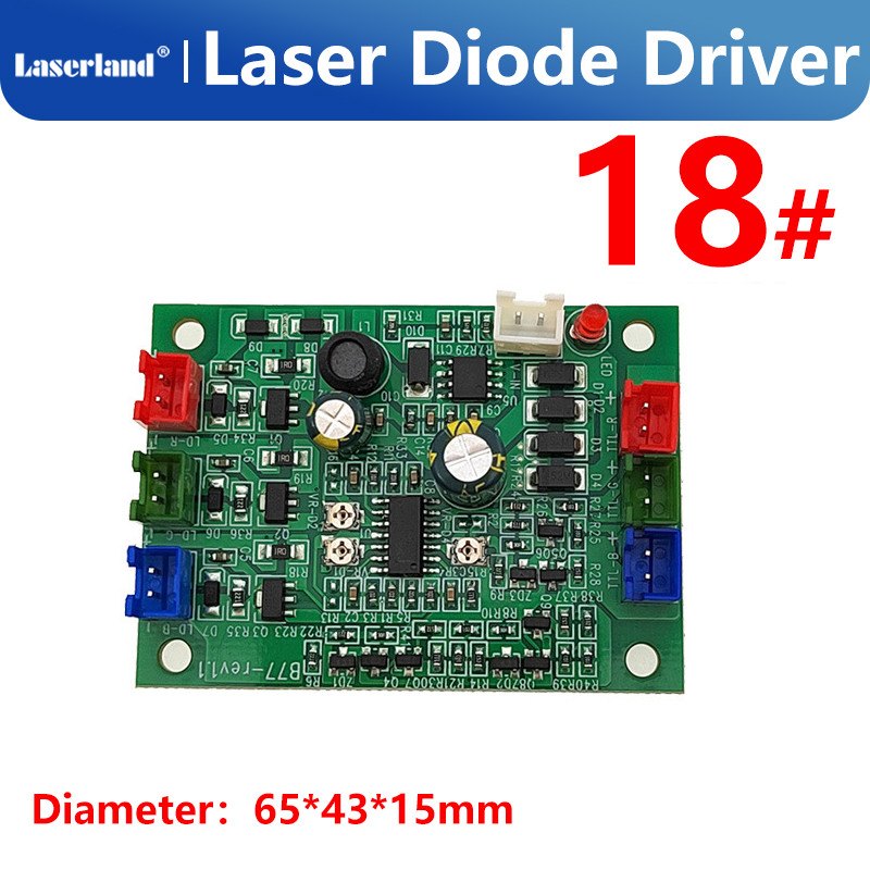 Laser Diode Driver Board Power Blue Green Orange Red Semiconductor RGB TTL Light Combining Constant