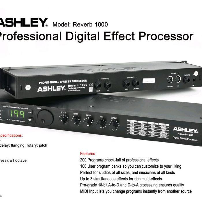 EFFECT VOCAL ASHLEY REVERB1000 REVERB 1000