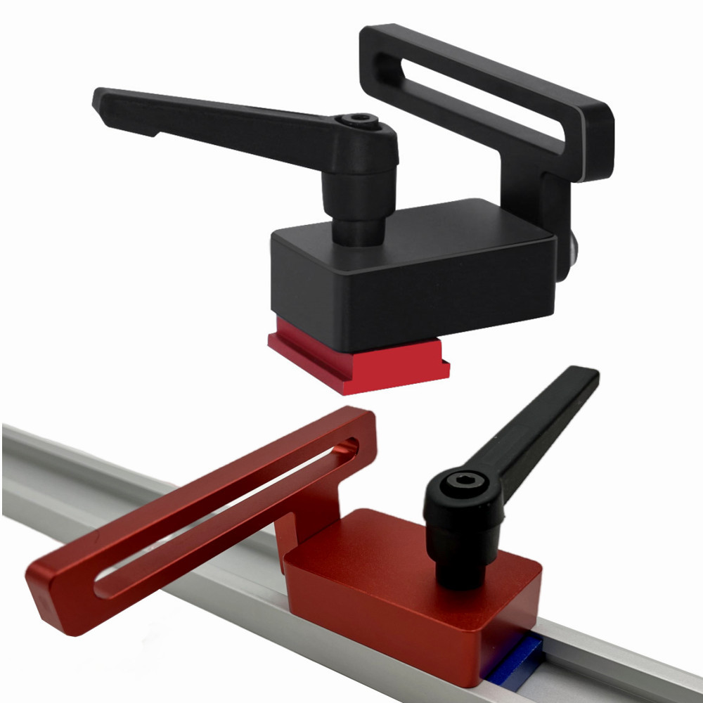 30 Type Miter Track Stop - Aluminium Alloy Miter Track Jig , T Track Stop Block with Lock for Standa