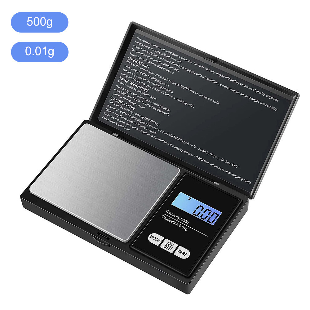 Jewelry Mini Stainless Steel Electronic Scale Digital Pocket Scale Gold Gram Balance Weight Scale Po
