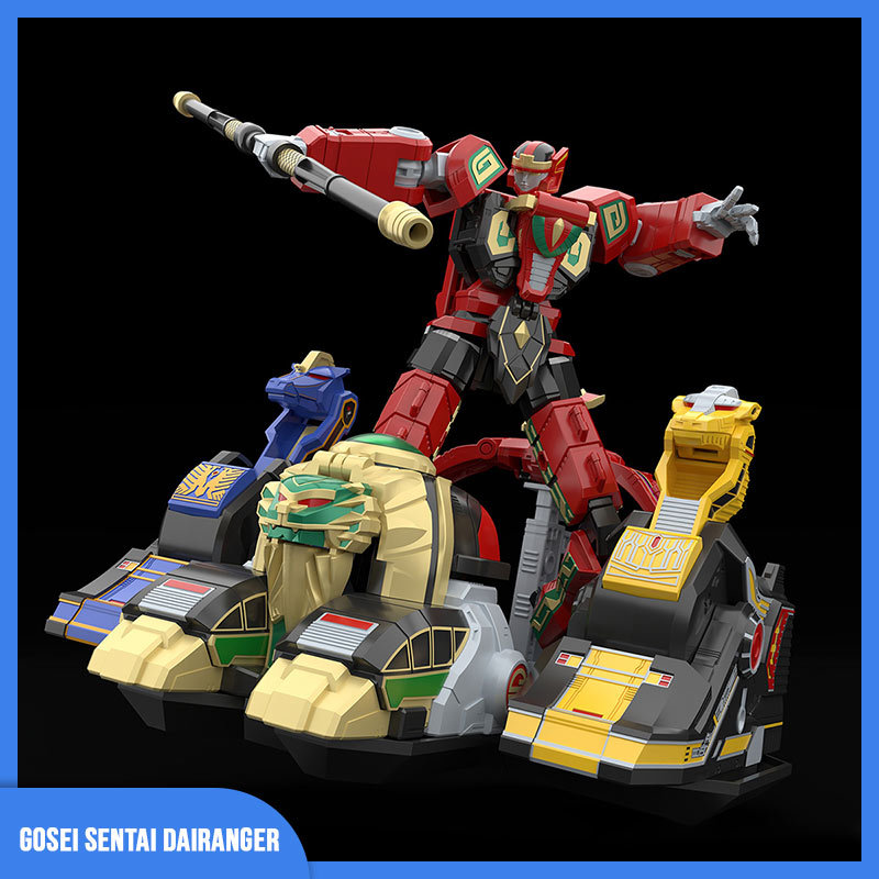 Super Transformation Robot Gosei Sentai Dairanger Minipla Shokugan Modeling Project Megazords Model 