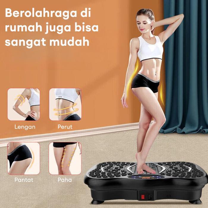 Alat Pijat Elektrik Seluruh Tubuh Kaki Perut Punggung Mesin Getar Kebugaran Papan Olahraga Fitness