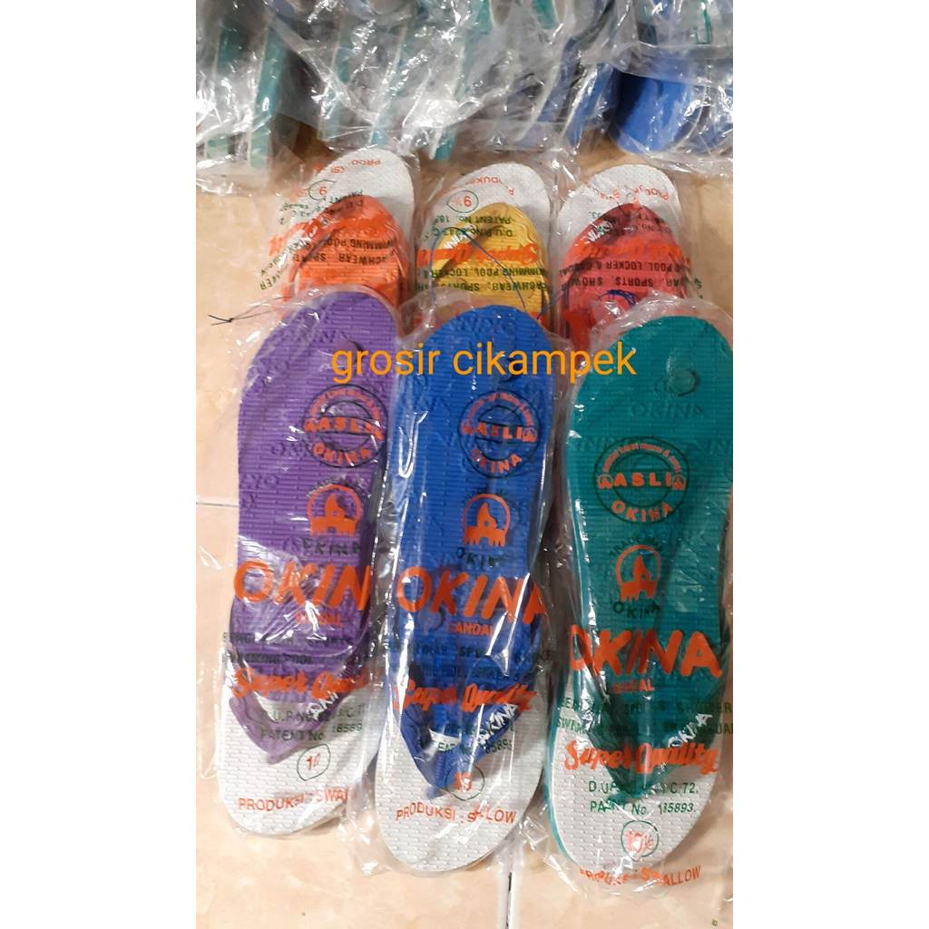 Sendal jepit OKINA seri 6 pasang