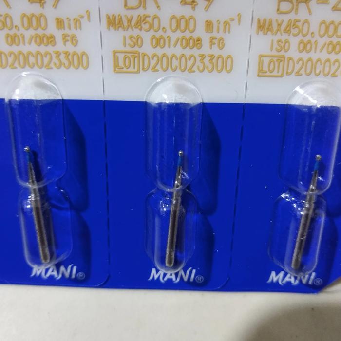 Mani Dia-Burs Original Japan Dental Round Bur Br 49 Satuan