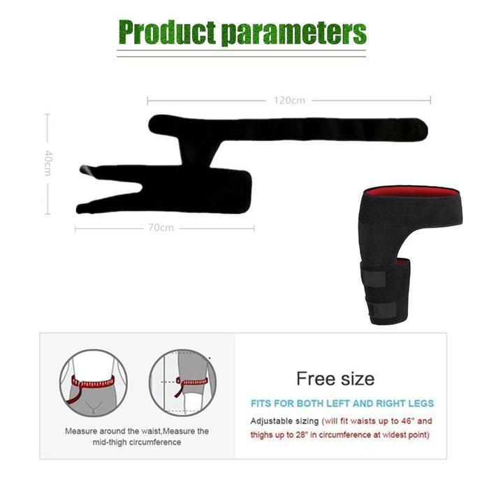 Deker paha hip joint support Thigh deker panggul penyangga paha -hitam-deker paha kesehatan