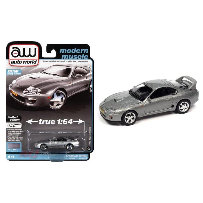 Terlaris Awsp125-24-B Auto World 1993 Toyota Supra Silver Diecast Autoworld
