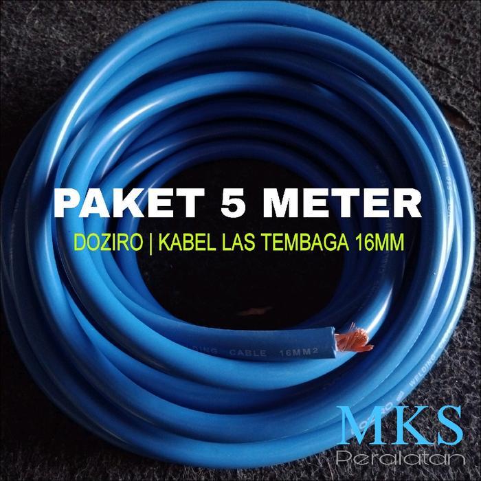 Doziro Paket Kabel Las 16Mm Doziro Welding Cable Copper Wire 16Mm Doziro Panjang 10 Meter