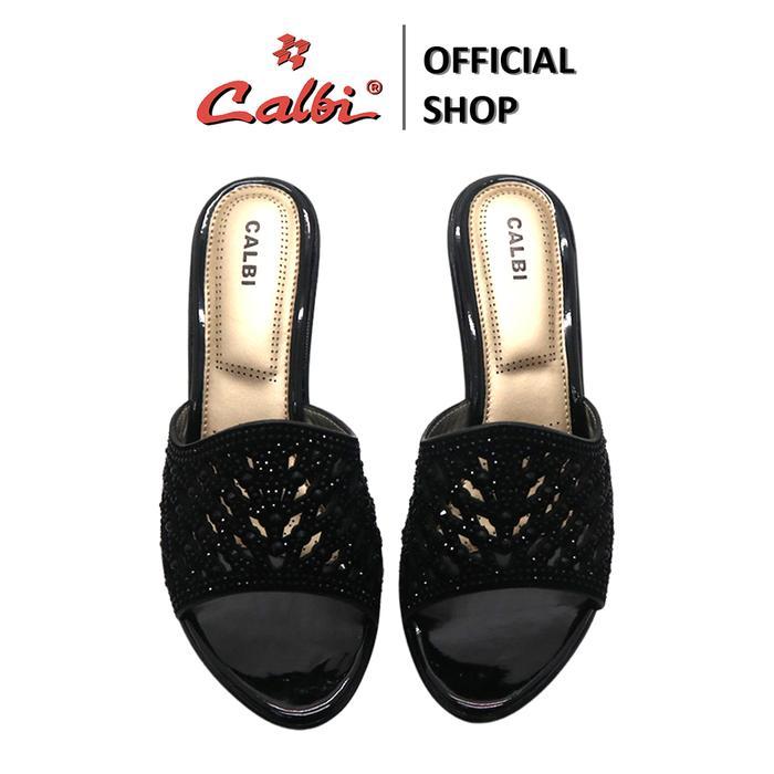 Ready Calbi Sandal Hak Tinggi Wanita Kondangan Mewah 8 Cm - Bbex 1839