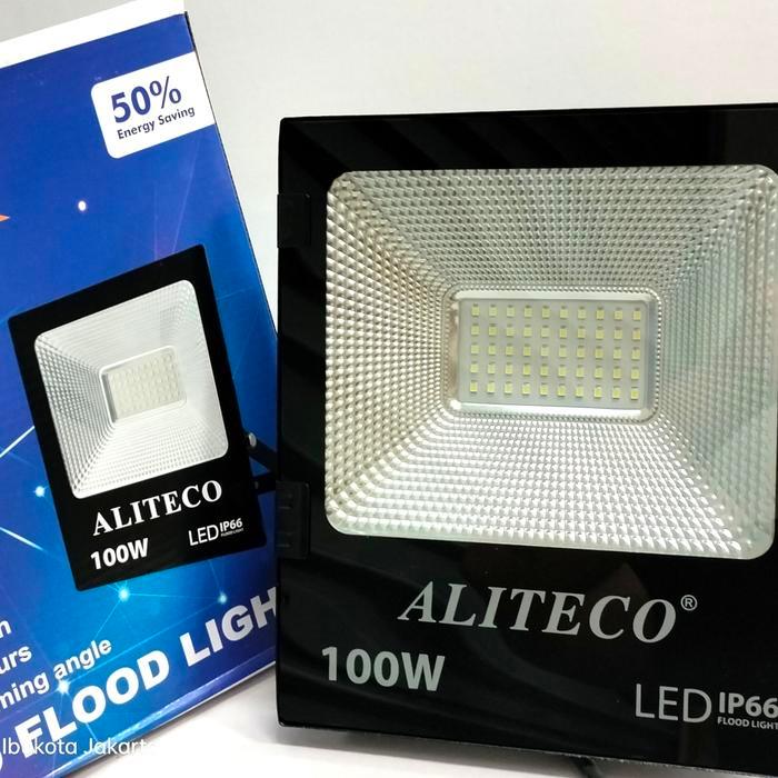 Kap Lampu Sorot LED 100 Watt Aliteco / Kap LED 100 Watt Putih