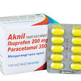 Aknil kaplet(kombinasi paracetamol+ibuprofen) box isi 100 kaplet