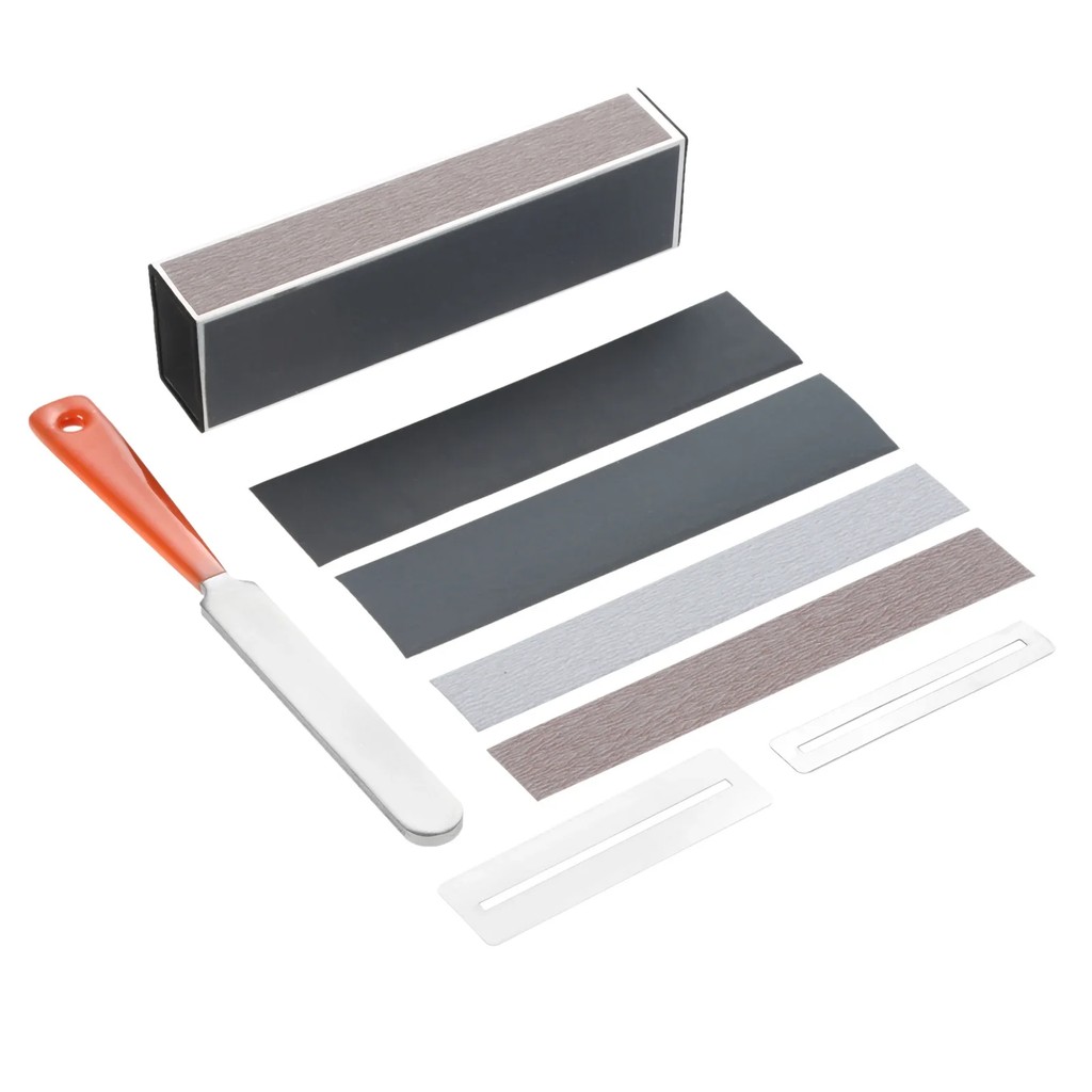 Guitar Luthier Tool Kit, 1 Fret Crowning Luthier File,1 Fret Sanding Leveler Beam Leveling Bar,2