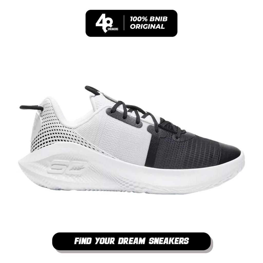 Sepatu Basket Unisex Curry 6 Flotro White Black (3027638-001) Original