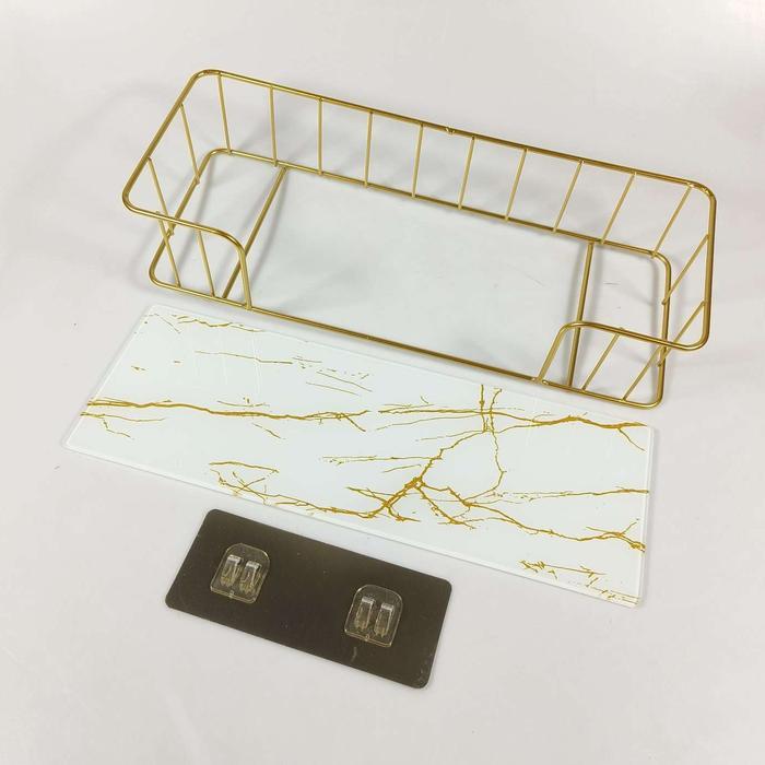 Rak Gantung Kamar Mandi kamar Tidur model eleganTempel Dinding Keramik / Rak Keranjang Gantung Kamar