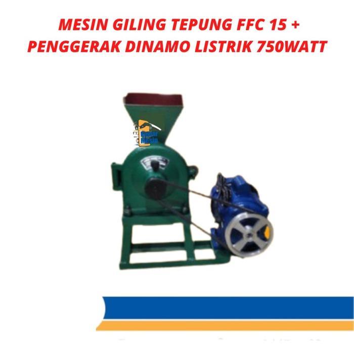 MESIN PENEPUNG MESIN GILINGAN TEPUNG DISK MILL FFC 15 + DINAMO - ffc15+dinamo