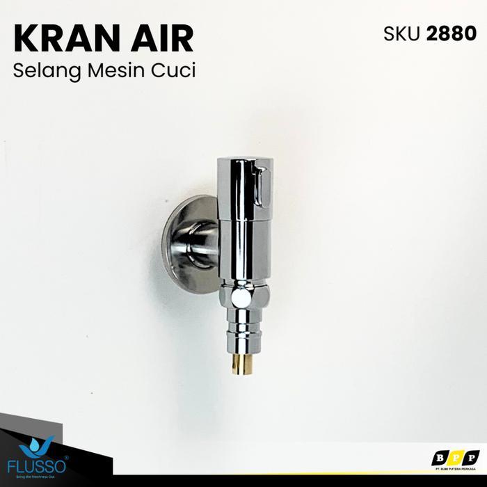 Kran Air Mesin Cuci Otomatis Drat 1/2 Keran Masuk Selang Mesin Cuci Kran Otomatis FLUSSO 2880