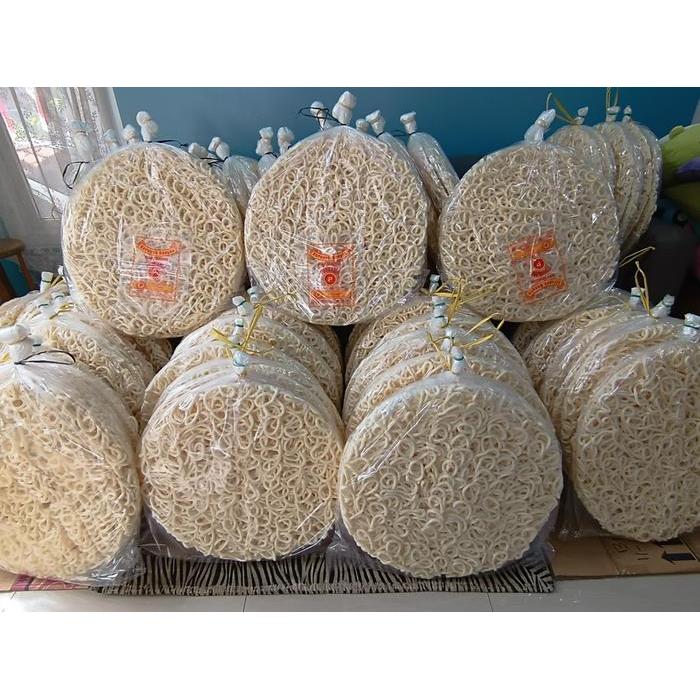Terlaris Kerupuk Super Jumbo - Kerupuk Bangka Purnama Keriting Raksasa Isi 2 - Diamater 60 Cm