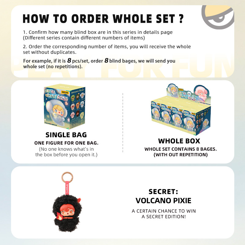 52TOYS Blind Box POUKAPOUKA Pocket Cosmos Vinyl Plush Blind Mystery Box Vinyl Plush Pendant Anime