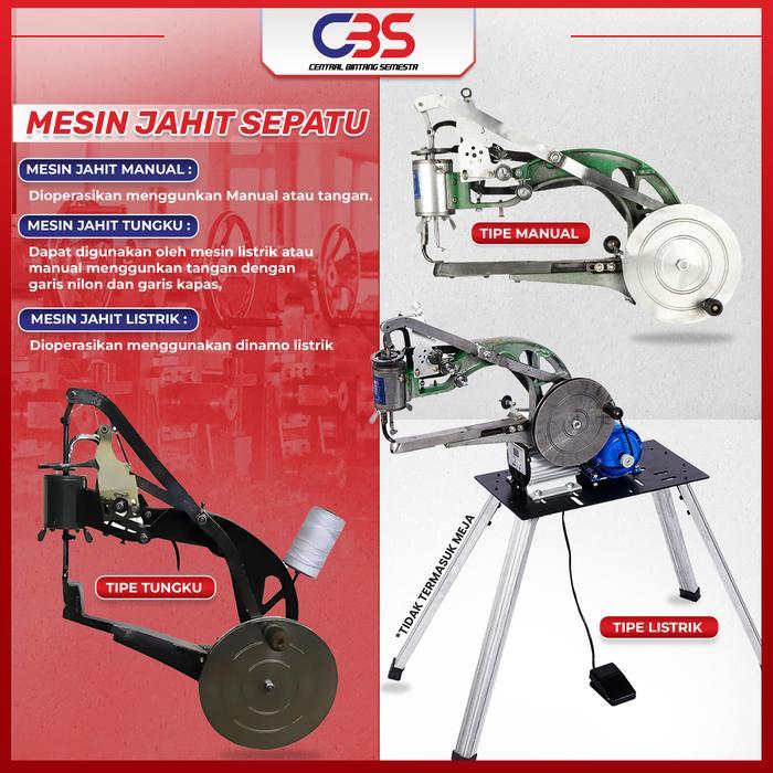 Ready Mesin Jahit Reparasi Sepatu 360 Manual Dan Listrik / Mesin Jahit Reparasi Sepatu Manual