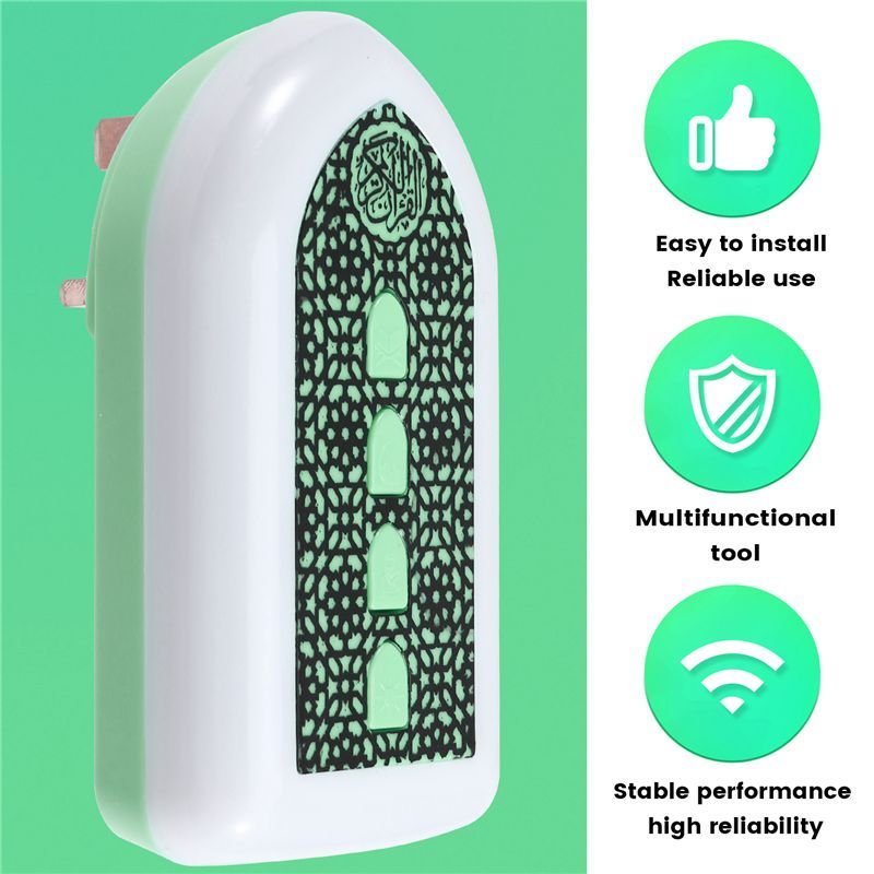 BNVN-Quran Muslim Speaker For Smart Koran Translation - Small Portable Button Control, UK Plug In