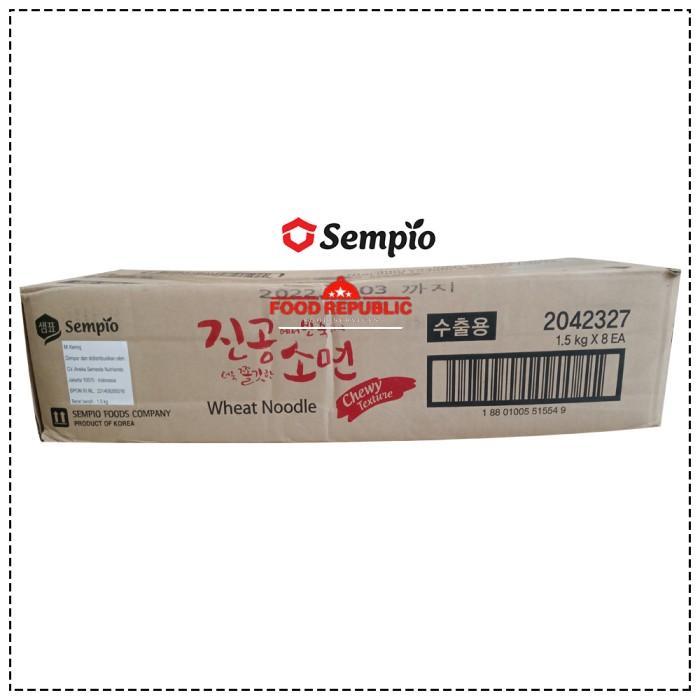 Sempio Wheat Noodle Chewy & Thin 1.5 Kg Mi Kering Korea Halal Pasti Promo