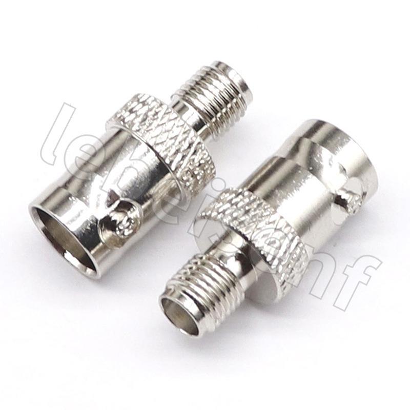 SMA female to BNC female Q9 copper nickel-plated walkie-talkie hand trolley car antenna adapter