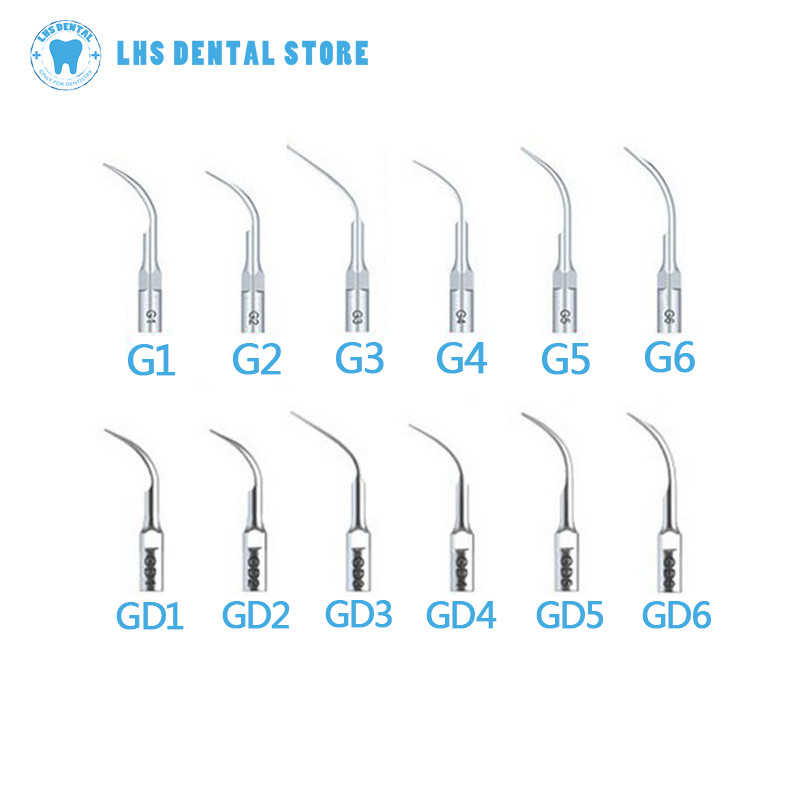 5pcs Dental Ultrasonic Scaler Tip Endodontics SATELEC Woodpekcer EMS