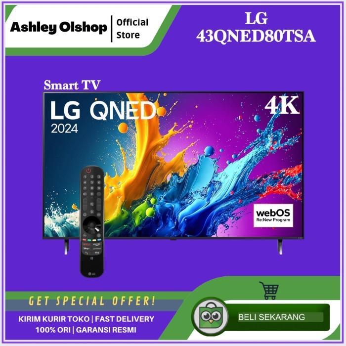TV QNED 43 UHD 4K Smart TV LG 43QNED80TSA 43QNED80 LG 43QNED Quantum Dot Mini LED LG 43