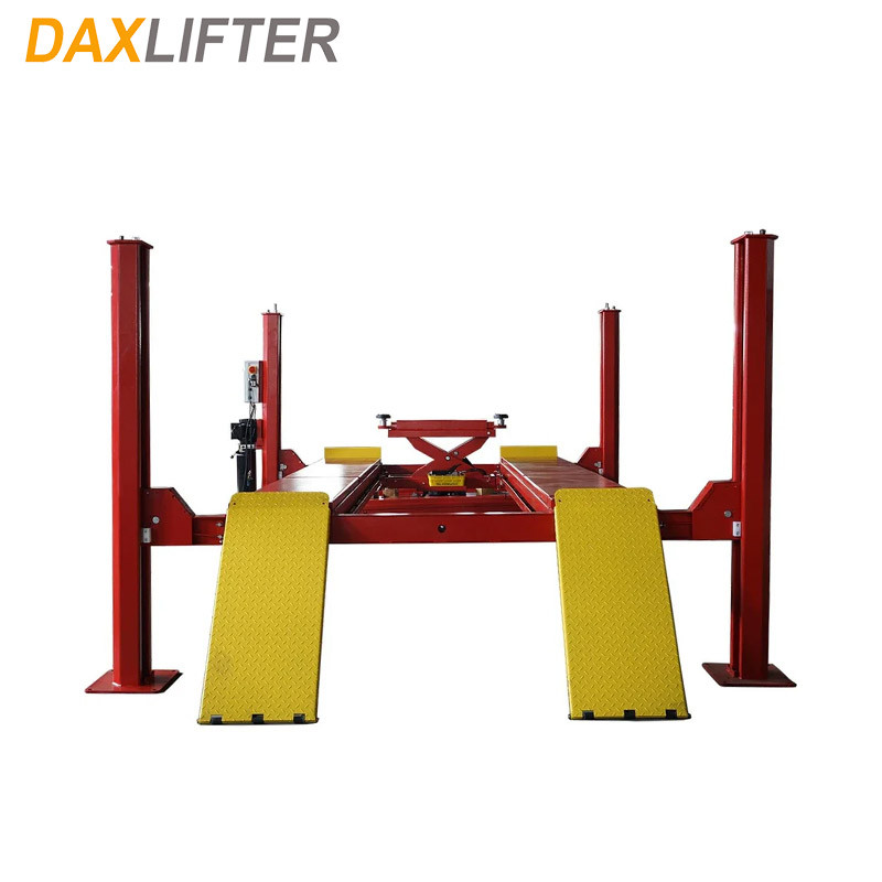 Hydraulic 3.5T 4T 5T 4 Post Car Lift Vehicle Lift Manual Unlock Four Post Lift with Jack