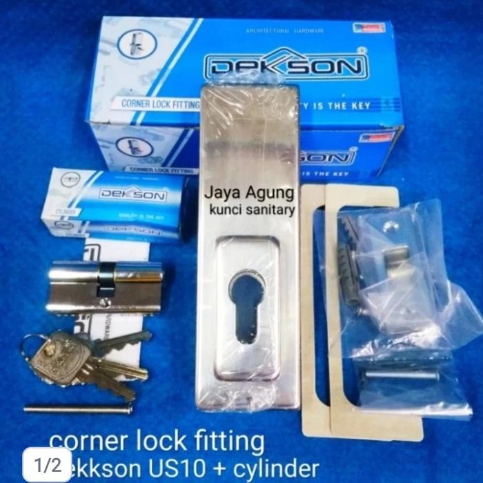 Kunci Pintu Kaca Bawah Patch Fitting Dekson Us10 Dekson