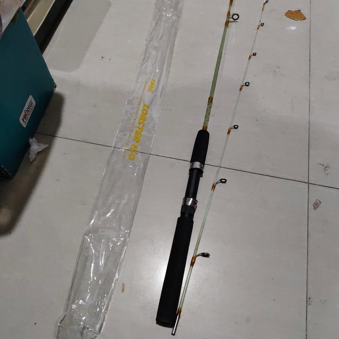 Ready joran pancing exori lobster 150 cm fiber bening solid mancing kolam
