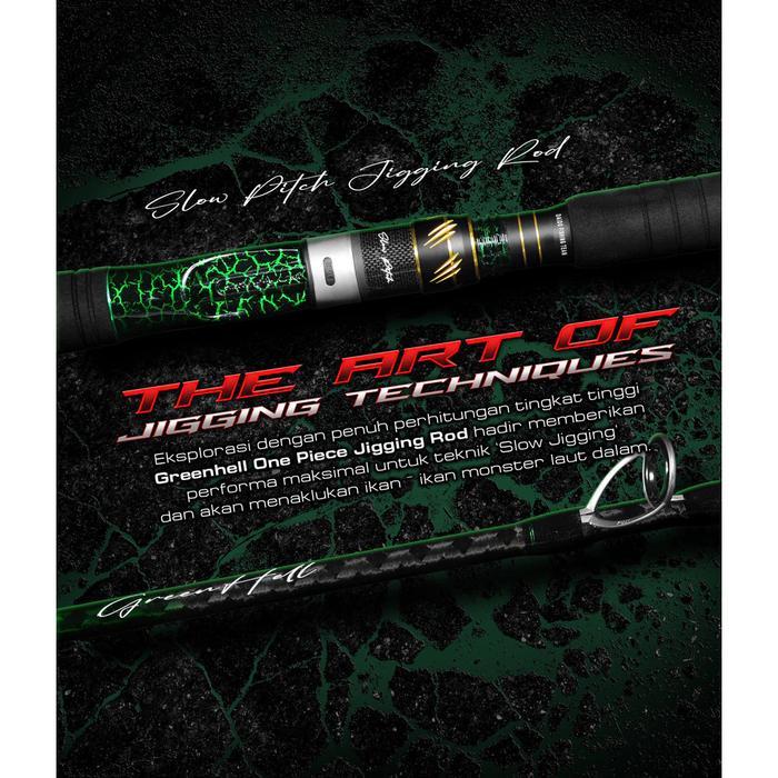 Ready Joran Pancing DAIDO GREEN HELL One Piece BC 185cm Jigging (15kg - 25kg) OH Fuji - Toms Fishing