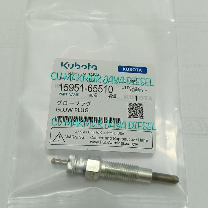 GLOW PLUG,BUSI PEMANAS 15951-65510 KUBOTA