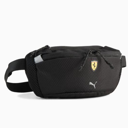NEW PRODUK PUMA TAS SELEMPANG EKSLUSIF COLLAB FERRARI UNISEX FERRARI WAIST BAG WARNA PUMA BLACK -